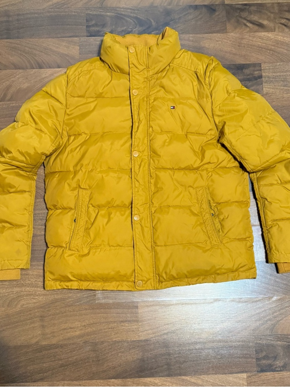 Tommy Hilfiger Men's Orange Puffer Jacket